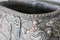 PTMD Memoir grijze cement pot ovaal baroque maat in cm: 40 x 20 x 36