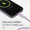 imoshion - Lightning naar USB A Kabel - 2 meter - Gevlochten textiel - Lila