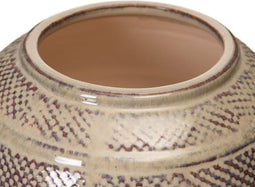 Vaas 20 x 20 x 21,5 cm Keramisch Bruin