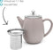 Bredemeijer - Theepot Duet Eva 1,1L betongrijs met filter - Dubbelwandig - theezeef
