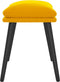vidaXL - Voetenbank - 45x29,5x35 - cm - fluweel - mosterdgeel