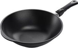 AMT Gastroguss Grote wokpan - Geschikt voor inductie - 36 cm - 4,3 liter - Robuust ontwerp