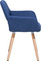 BELIANI CHICAGO - Eetkamerstoel - Retro stijl - Marineblauw (2 stuks)