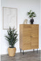 House Nordic Madeline Relief - Schilderij Canvas 60x90cm - Wit