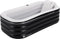 Juskys Opblaasbaar ligbad L - PVC - 400 L - Zwart/Wit