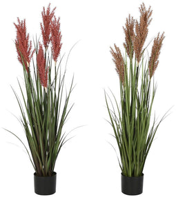 Decoratieve plant Home ESPRIT PVC Polyethyleen 35 x 35 x 120 cm (2 Stuks)