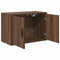 vidaXL - Garagewandkasten - 2 - st - spaanplaat - bruin - eiken