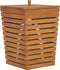 vidaXL - Wasmand - 30x30x45 - cm - massief - teakhout