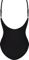 CYELL Caviar - Dames Badpak - Overslag look met lichte padding - Zwart - Maat 80D
