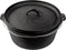 Grill Guru - Dutch Oven Medium - Gietijzeren pan 23cm - Zwart