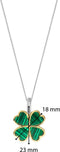 TI SENTO Dames Hanger - 925 zilver - Malachiet - 6821MA