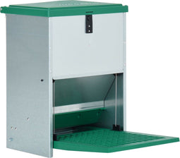 vidaXL - Pluimveevoerbak - automatisch - met - pedaal - 12 - kg