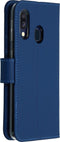 Accezz Samsung Galaxy A40 - Wallet Softcase Bookcase - 3 pashouders - Blauw