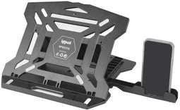 Iggual RPSV17A - Cooling Base voor Laptop - Opvouwbaar Verstelbaar - Zwart