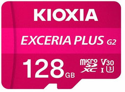 Kioxia Exceria Plus G2 - microSDXC 128GB - UHS-I Class 10 A1 UHS Class 3 V30