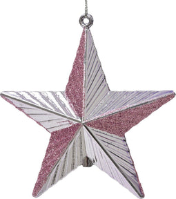 Ster kunststof l2b9.5h9 cm klila kerst