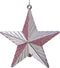 Ster kunststof l2b9.5h9 cm klila kerst