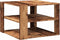 vidaXL - Salontafel - 58x58x40 - cm - bewerkt - hout - oud - houtkleurig