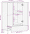 vidaXL - Highboard - 60x33x100 - cm - Massief - Acaciahout