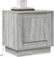 vidaXL - Nachtkastjes - met - LED-verlichting - 2 - stuks - Grijs - Sonoma - 44x34,5x45 - cm