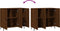 vidaXL - Dressoir - 90x34x80 - cm - bewerkt - hout - bruin - eikenkleur