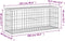 vidaXL - Tuinbank - schanskorfontwerp - 103x31,5x42 - cm - geïmpregneerd - hout