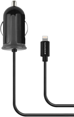 Mobiparts Car Charger - Lightning 2.4A - MFI Licentie - Zwart
