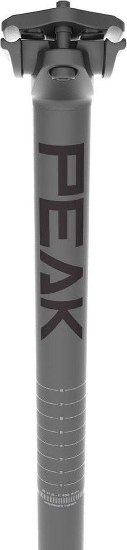 Deda Peak 20 Mm Offset Zadelpen Zwart 400 mm / 27.2 mm