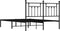 vidaXL-Bedframe-met-hoofdbord-metaal-zwart-150x200-cm