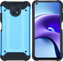 iMoshion Hoesje Geschikt voor Xiaomi Redmi Note 9T (5G) Hoesje - iMoshion Rugged Xtreme Backcover - Lichtblauw