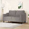 vidaXL - Tweezitsbank - 140 - cm - stof - taupe