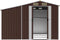 vidaXL - Tuinschuur - 277x279x179 - cm - gegalvaniseerd - staal - bruin