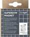 Sigel magneten - SuperDym - 20x30x20mm - voor glasbord - C30 ultra sterk - zilver - 2 stuks - SI-BA707