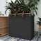 vidaXL - Plantenbak - 80x40x80 - cm - poly - rattan - zwart
