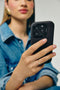 DECODED Siliconen Stacks Hoesje Geschikt voor iPhone 16 Pro Max - Premium Soft-Touch Materiaal - Antibacteriële Coating - Geschikt voor MagSafe - Phantom Zwart