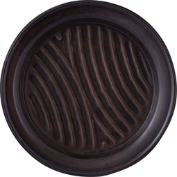 PTMD Jeanine Black Iron Round Bowl Copper Finish S