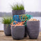 Capi Europe - Vaas Waste Rib NL - Breukbestendig - Terrazzo grijs - Ø38 cm