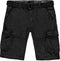 Cars Jeans ADURRAS - Cargo Short - Met ceintuur - Zwart - Maat XXL