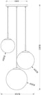 Globo Varus - Hanglamp - Goud - Glas - Ø 51cm - E27 - 15855-3