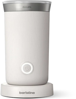 Philips Baristina BAR311/00 - Melkopschuimer - Perfect melkschuim voor warme en koude melk - Wit