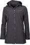 Life Line Kya Softshell Parka Dames Donkergrijs Maat 3xl