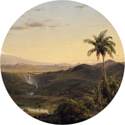 WallArt Behangcirkel The Americas 142,5 cm