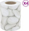 vidaXL - Tuinscherm - 4 - st - marmergrindpatroon - 35x0,19 - m - PVC - grijs