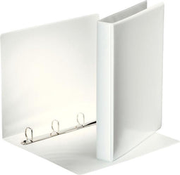 Esselte Deluxe Panorama Ringband A4 - 4-rings - Rugbreedte van 24mm - D-mech 25mm wit