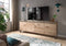 Furnilux Balton - Lowboard - Tijdloos design - Eiken licht basaltgrijs - 40x184x64cm