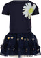 Le Chic SQUIDIE C302-7877 - Meisjes Jurkje - Bloem-print met tule - Maat 98