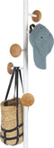 Kapstok Shiitake - Zwart - Hout - 174,5x28,5x28,5 cm