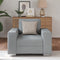 vidaXL - Lichtgrijze - Fauteuil - - - 59 - cm - Bekleding