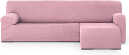Hoes voor chaise longue met korte armleuning rechts Eysa ULISES Roze Licht Roze 110 x 110 x 310 cm