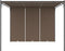 vidaXL - Tuinprieel - met - zijgordijn - 3x3x2,25 - m - taupe